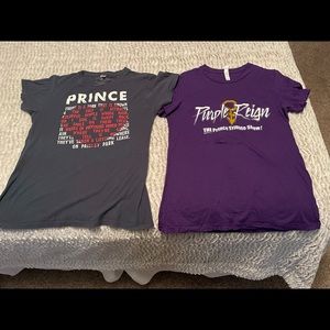 Calling all 💜Prince💜 fans! Juniors xl Prince T shirts. Two for $12 bargain!
